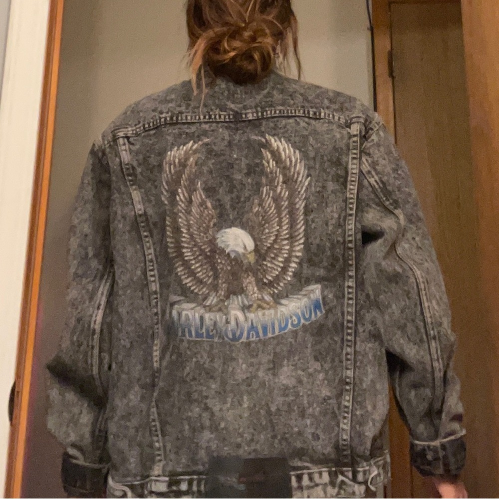 Vintage Harley Davidson Jean Jacket
